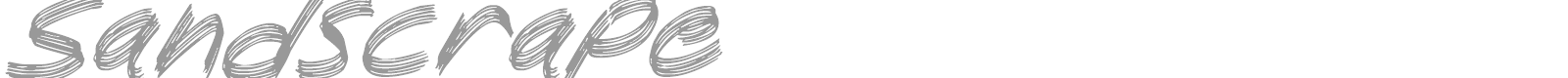 Sandscrape font preview